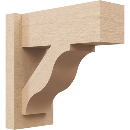 Ekena Millwork 5 1/2-in W x 12-in D x 12-in H Funston Block Rough Cedar Woodgrain TimberThane Outlooker, Primed Tan OUTUR055X12X12FST44RCPR